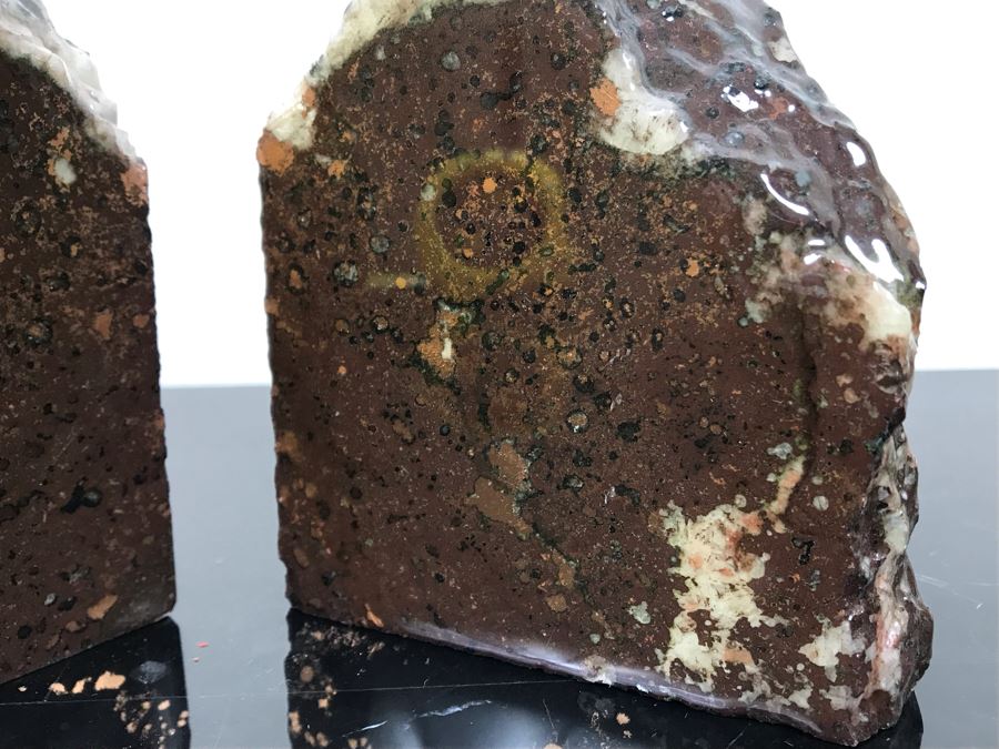 Pair Of Polished Michigan Copper Ore Bookends Each 5'H X 4'W [Photo 5]