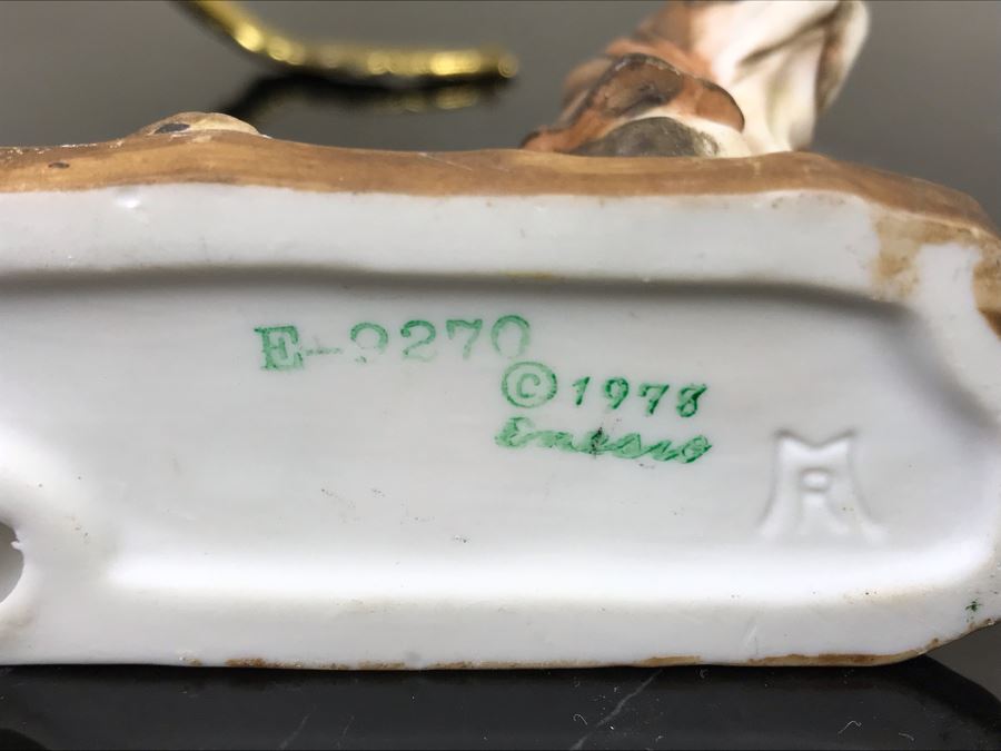 Beswick England Dachsund Dog Figurine, Hand Painted Basset Hound Figurine And Gold Tone Tree Sculpture [Photo 7]