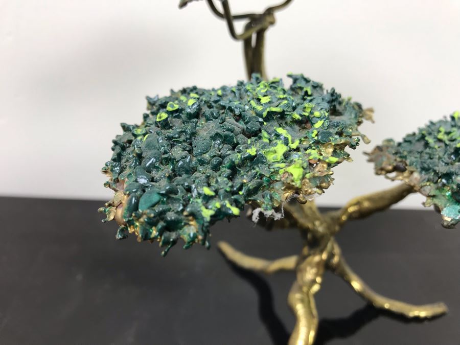 Beswick England Dachsund Dog Figurine, Hand Painted Basset Hound Figurine And Gold Tone Tree Sculpture [Photo 10]