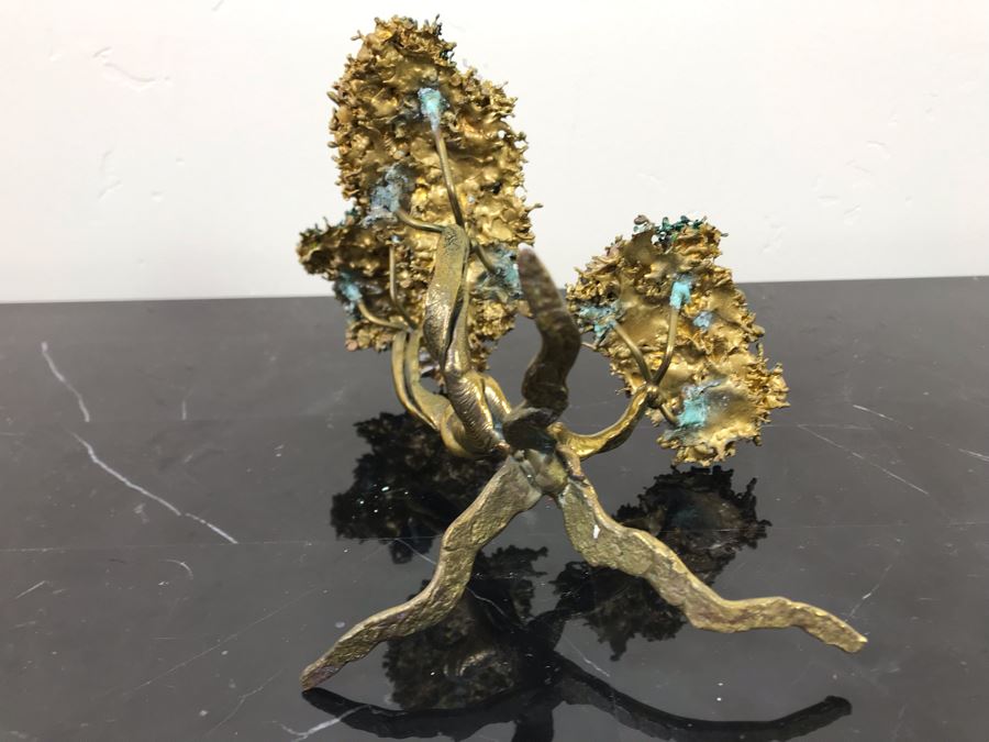 Beswick England Dachsund Dog Figurine, Hand Painted Basset Hound Figurine And Gold Tone Tree Sculpture [Photo 13]