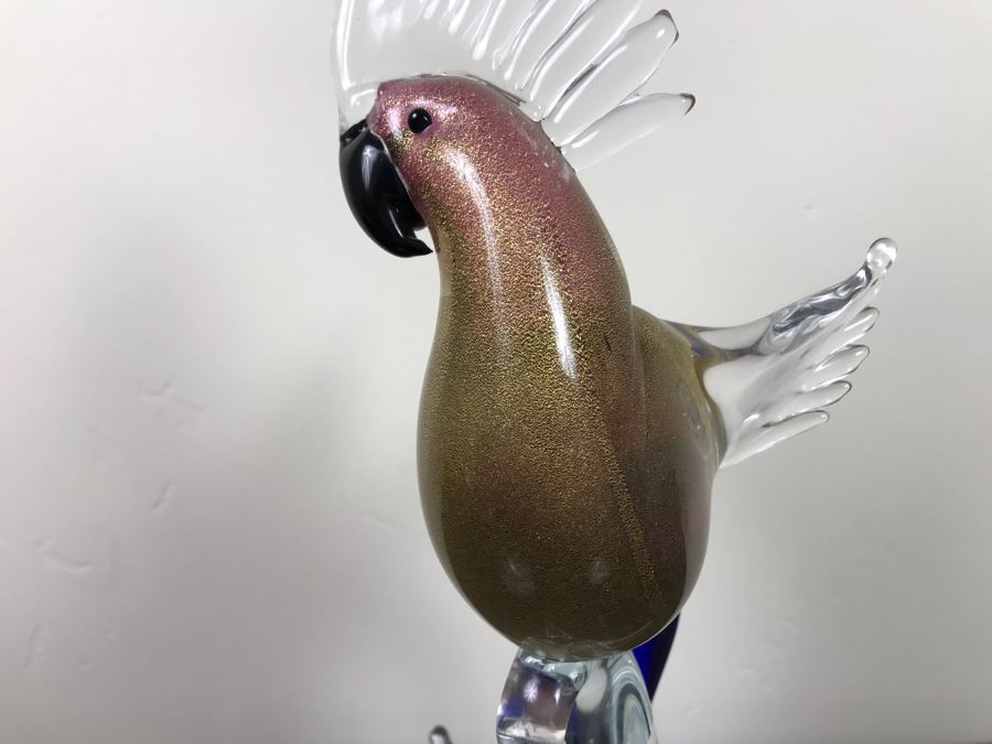 Murano Glass Parrot Bird By Vetro Artistico Hand Made In Italy 14'H [Photo 11]