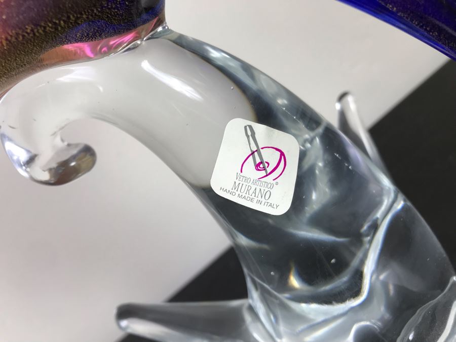 Murano Glass Parrot Bird By Vetro Artistico Hand Made In Italy 14'H [Photo 8]