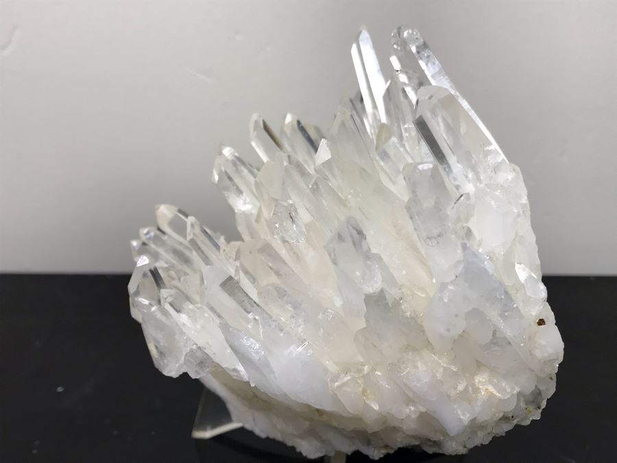 Quartz Crystal Cluster With Display Stand 7.5'W X 6.5'H Retailed For $850 [Photo 12]