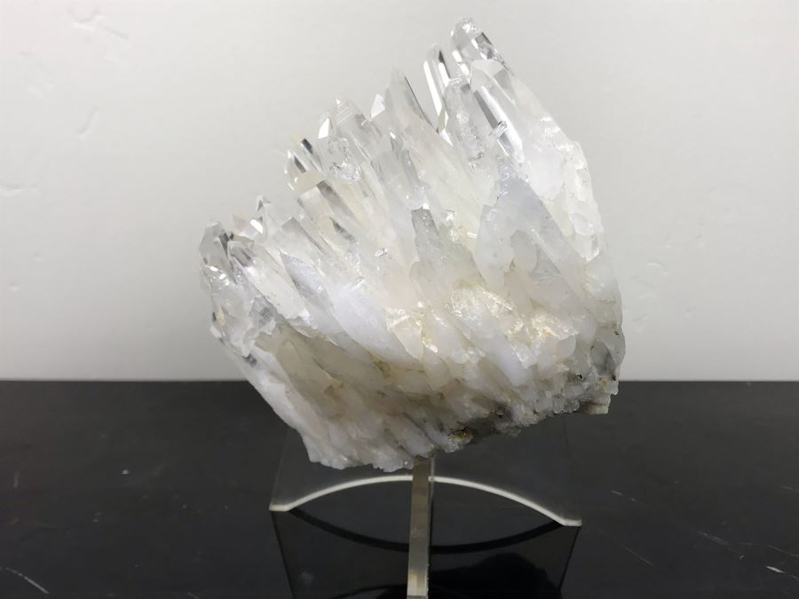 Quartz Crystal Cluster With Display Stand 7.5'W X 6.5'H Retailed For $850 [Photo 11]