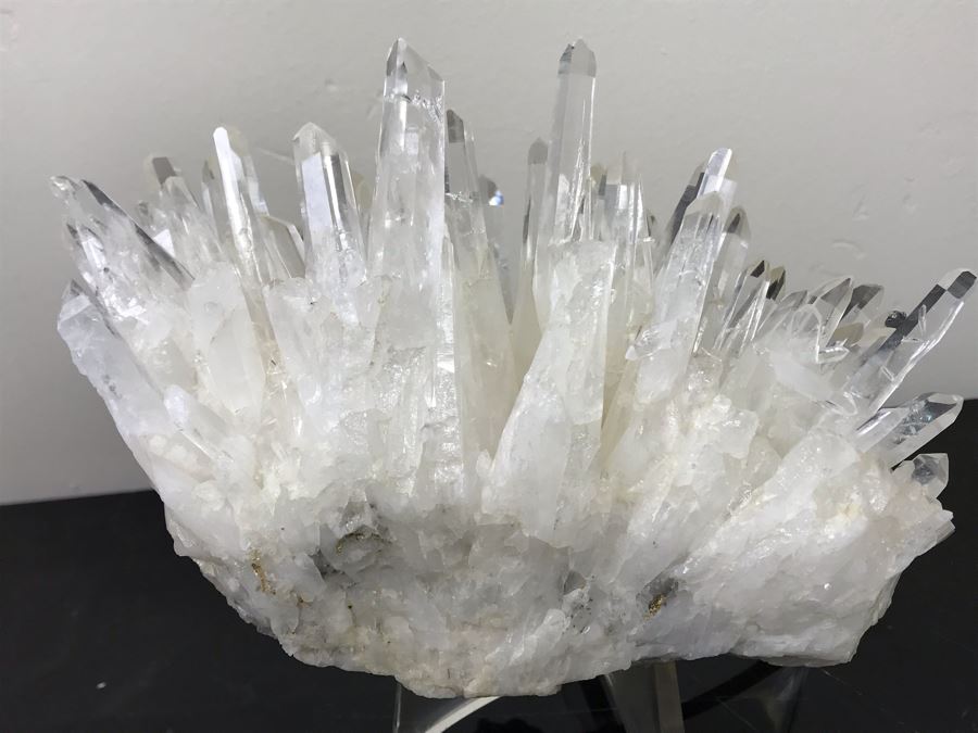 Quartz Crystal Cluster With Display Stand 7.5'W X 6.5'H Retailed For $850 [Photo 10]