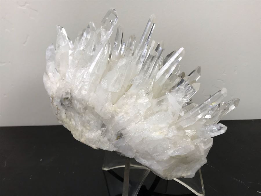 Quartz Crystal Cluster With Display Stand 7.5'W X 6.5'H Retailed For $850 [Photo 8]