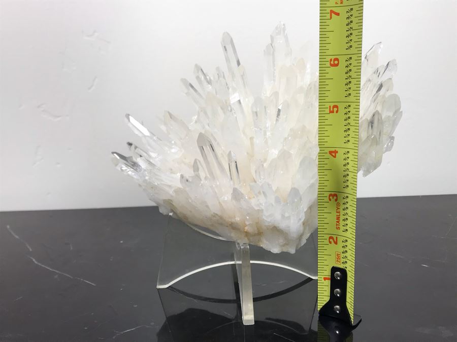 Quartz Crystal Cluster With Display Stand 7.5'W X 6.5'H Retailed For $850 [Photo 15]