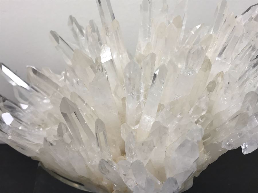 Quartz Crystal Cluster With Display Stand 7.5'W X 6.5'H Retailed For $850 [Photo 4]