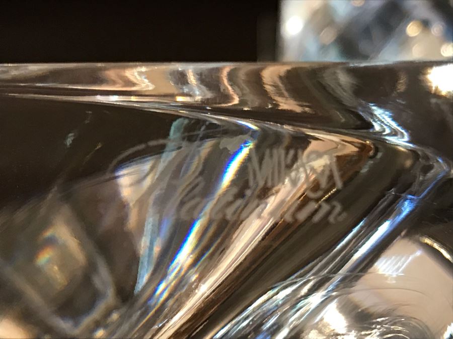 Set Of (4) MIKASA Platinum Crystal Candlestick Holders 11.5'H [Photo 4]