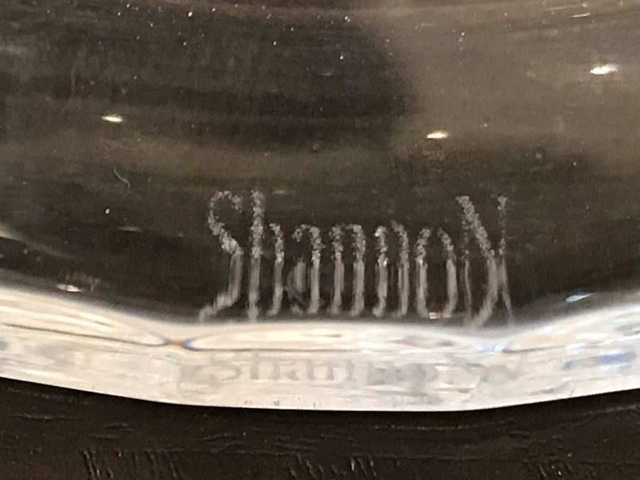 Large Shannon Crystal By Godinger Footed Pedestal Bowl 12'H [Photo 6]