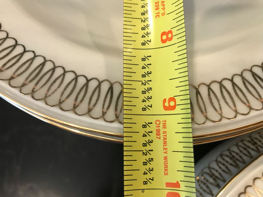 Hutschenreuther Bavaria C. T. Arzberg Soup Tureen, (2) Serving Platters, Bowls And Plates - Apx Service For 12 Gold Rim [Photo 16]