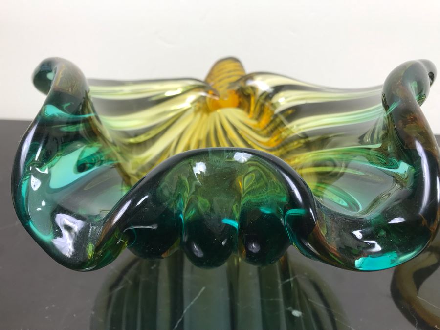 Matching Pair Of Murano Art Glass Bowls Hand Made In Italy [Photo 11]