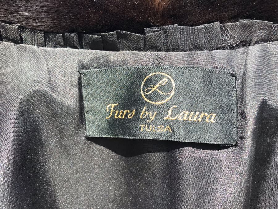 Appraised At $17,000 In 1989: Mahogany Mink Female Skins Fully Let Out Full Length Coat Made In USA Size L - Only Item With A Reserve Price [Photo 17]