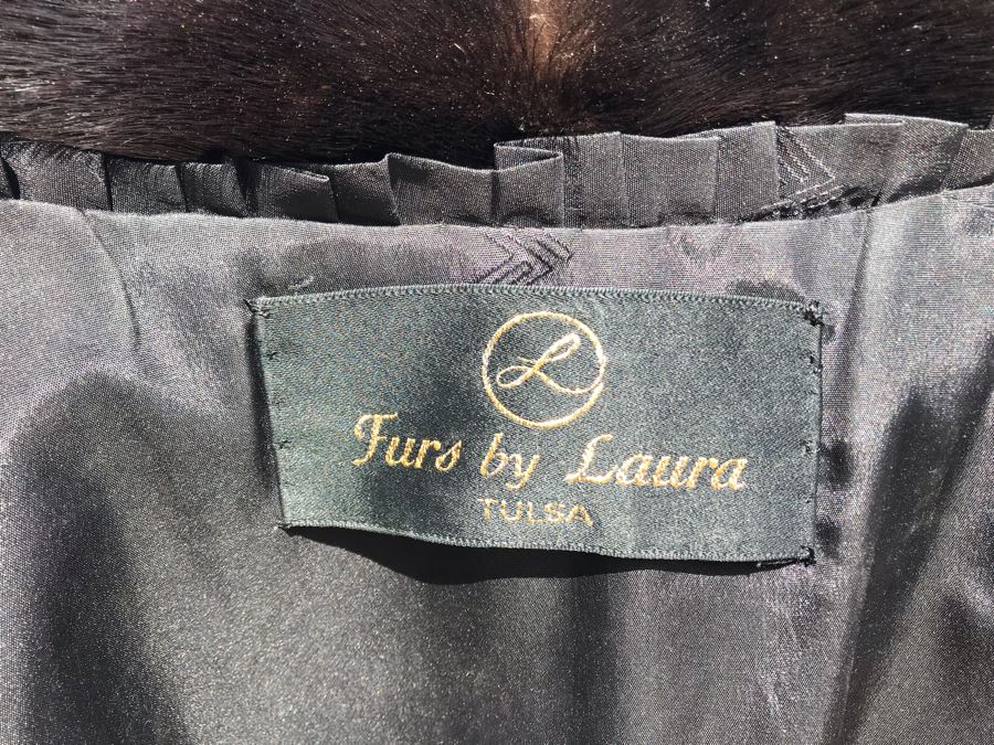 Appraised At $17,000 In 1989: Mahogany Mink Female Skins Fully Let Out Full Length Coat Made In USA Size L - Only Item With A Reserve Price [Photo 18]