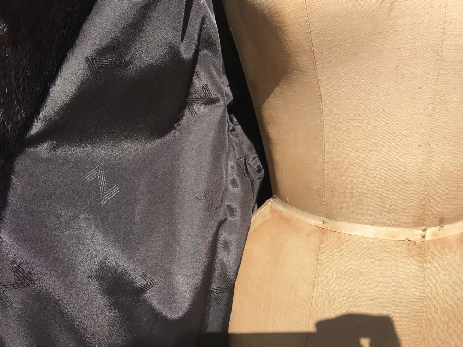 Appraised At $17,000 In 1989: Mahogany Mink Female Skins Fully Let Out Full Length Coat Made In USA Size L - Only Item With A Reserve Price [Photo 16]