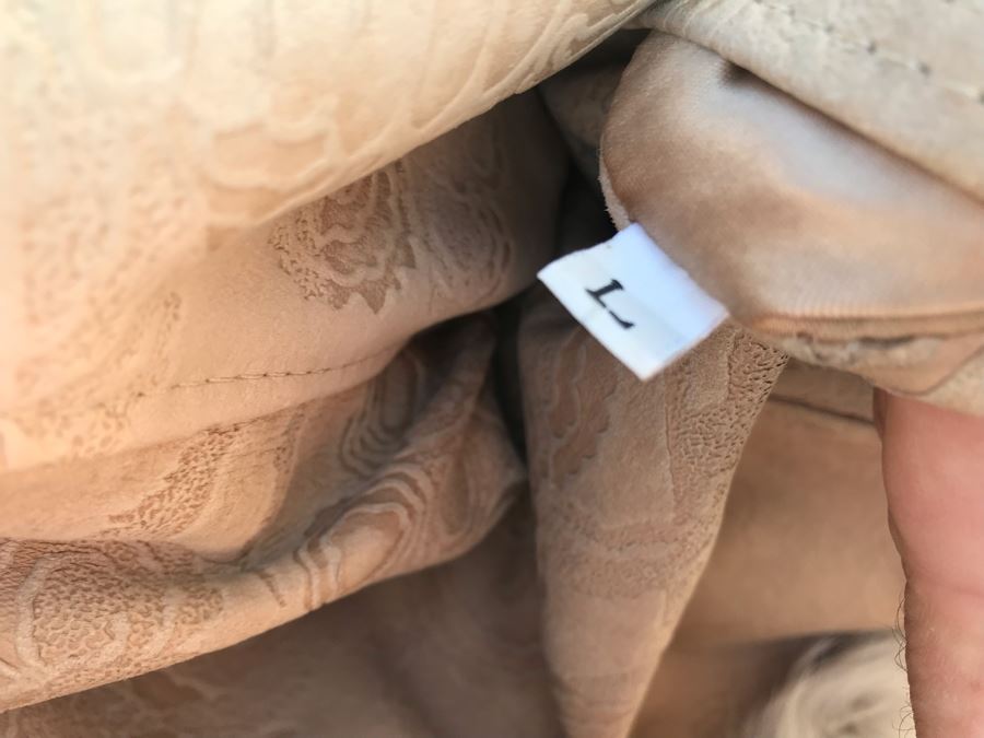 White Fox And Suede Leather Alaskan Custom Built Fur Coat Kansas City Size L  [Photo 9]