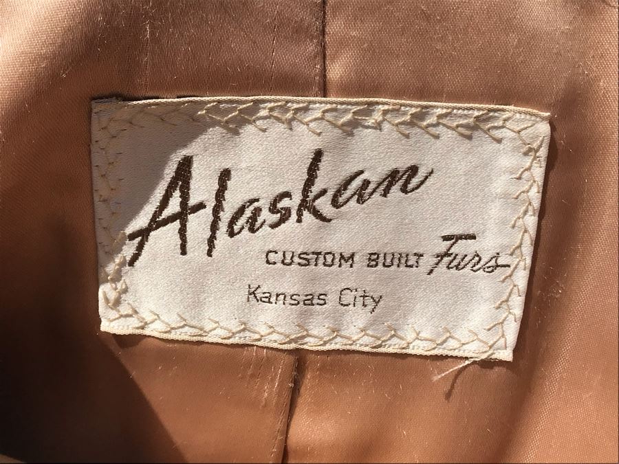 White Fox And Suede Leather Alaskan Custom Built Fur Coat Kansas City Size L  [Photo 10]