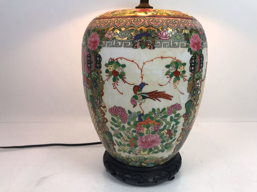 JUST ADDED - Chinese Famile Rose Porcelain Vase Table Lamp [Photo 11]