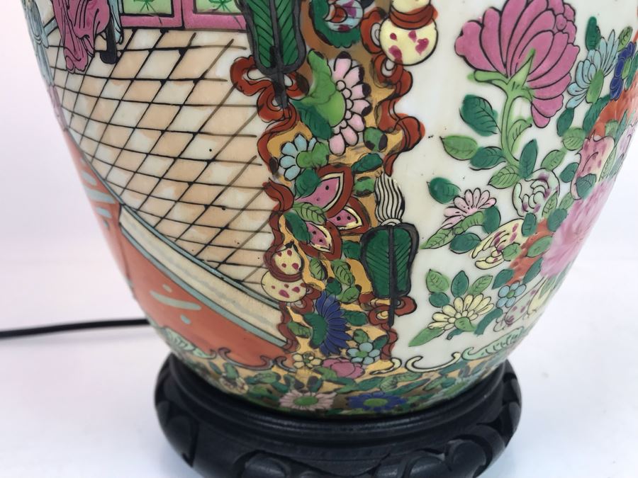 JUST ADDED - Chinese Famile Rose Porcelain Vase Table Lamp [Photo 10]