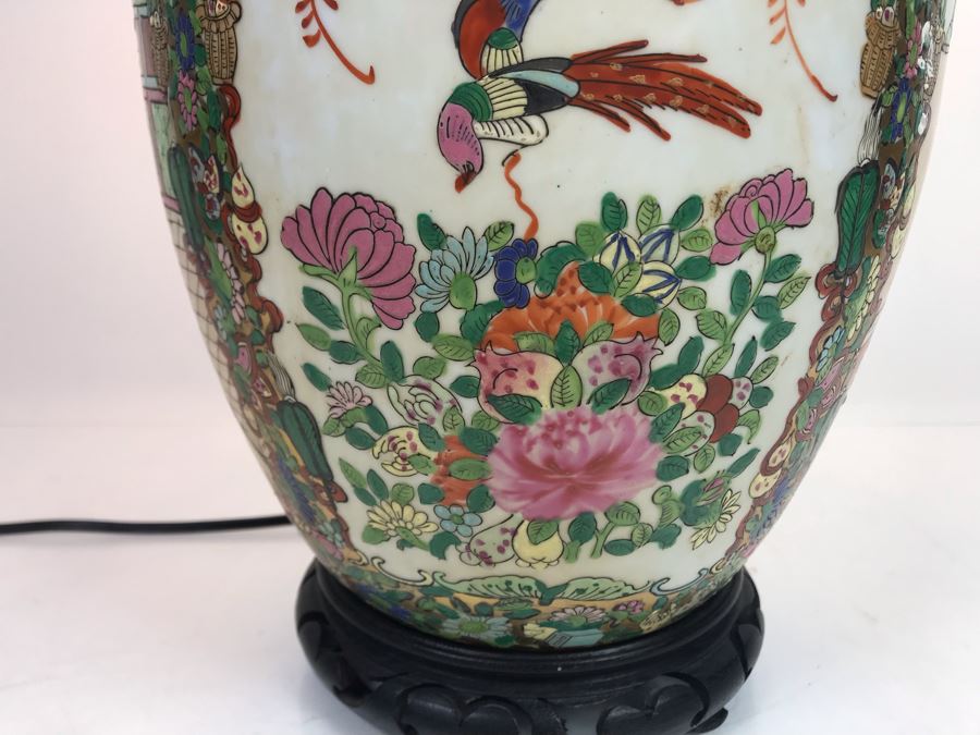 JUST ADDED - Chinese Famile Rose Porcelain Vase Table Lamp [Photo 13]