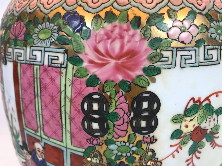 JUST ADDED - Chinese Famile Rose Porcelain Vase Table Lamp [Photo 8]