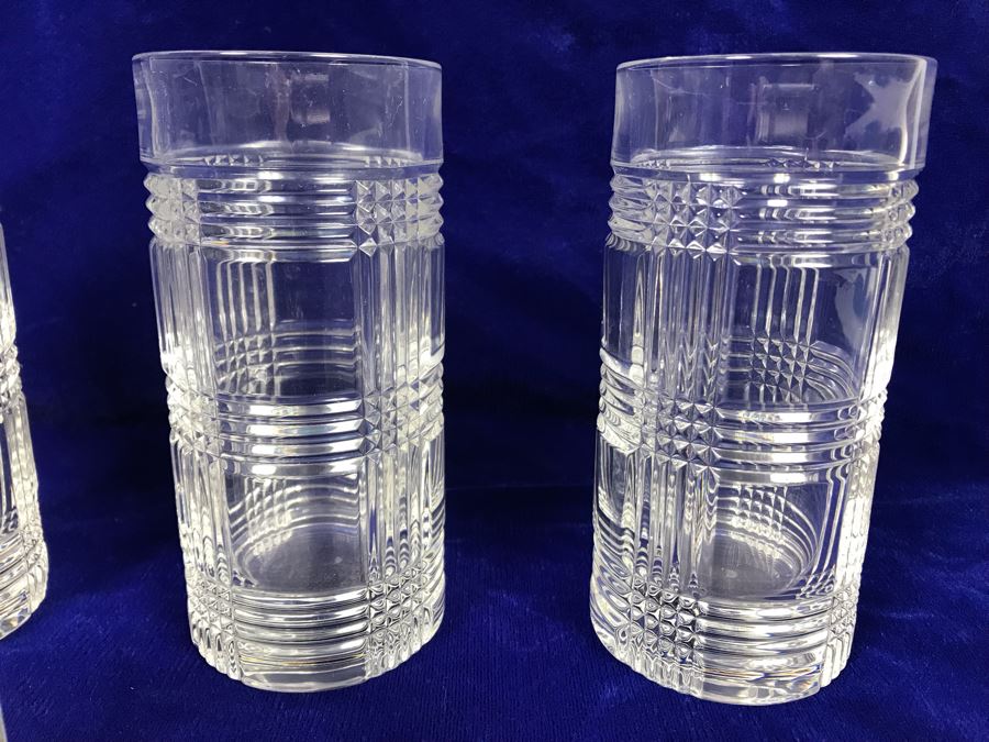 JUST ADDED - (6) Ralph Lauren 'Glen Plaid' Crystal Glasses ($150+ Replacement Value) And Waterford Crystal Glass [Photo 5]