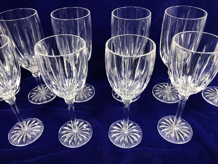 JUST ADDED - (16) Crystal Stemware Glasses (4) 8.5'H And (4) 8'H [Photo 4]