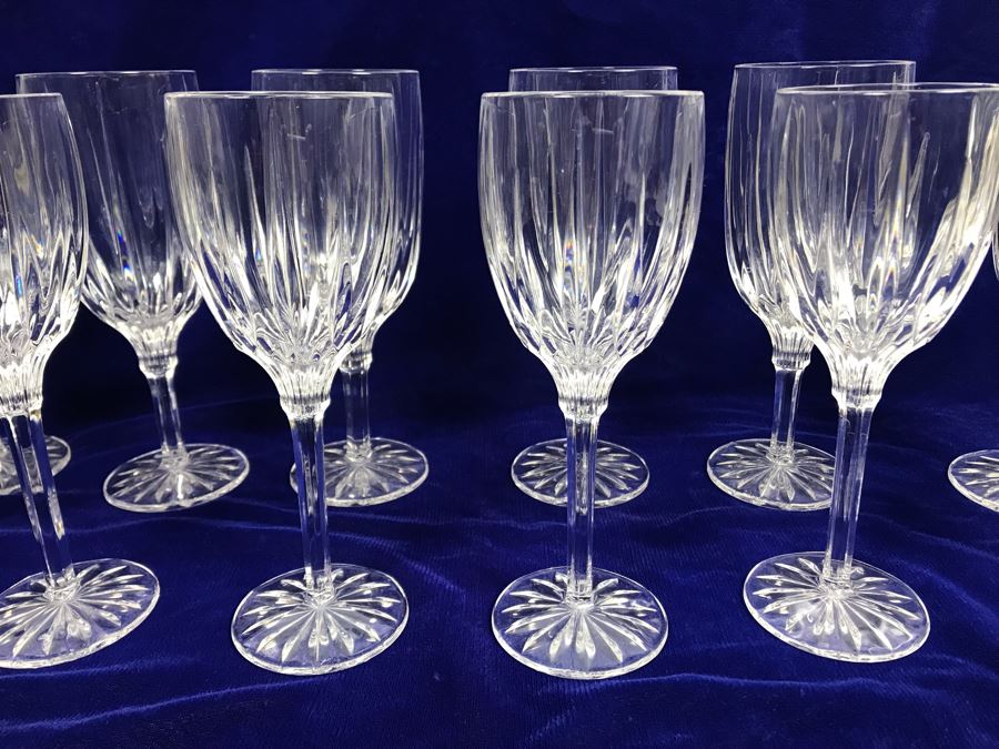 JUST ADDED - (16) Crystal Stemware Glasses (4) 8.5'H And (4) 8'H [Photo 2]