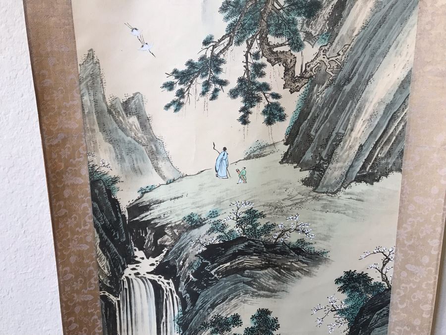 Signed Chinese Landscape Scroll Painting [Photo 4]