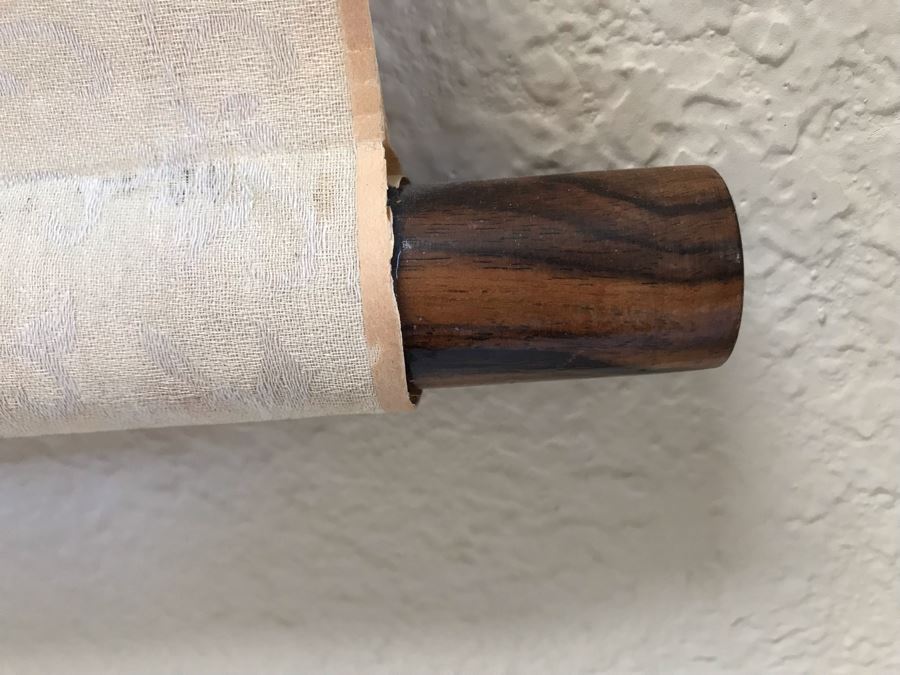 Original Signed Chinese Scroll Painting Floral Scene 70'H X 22'W [Photo 13]