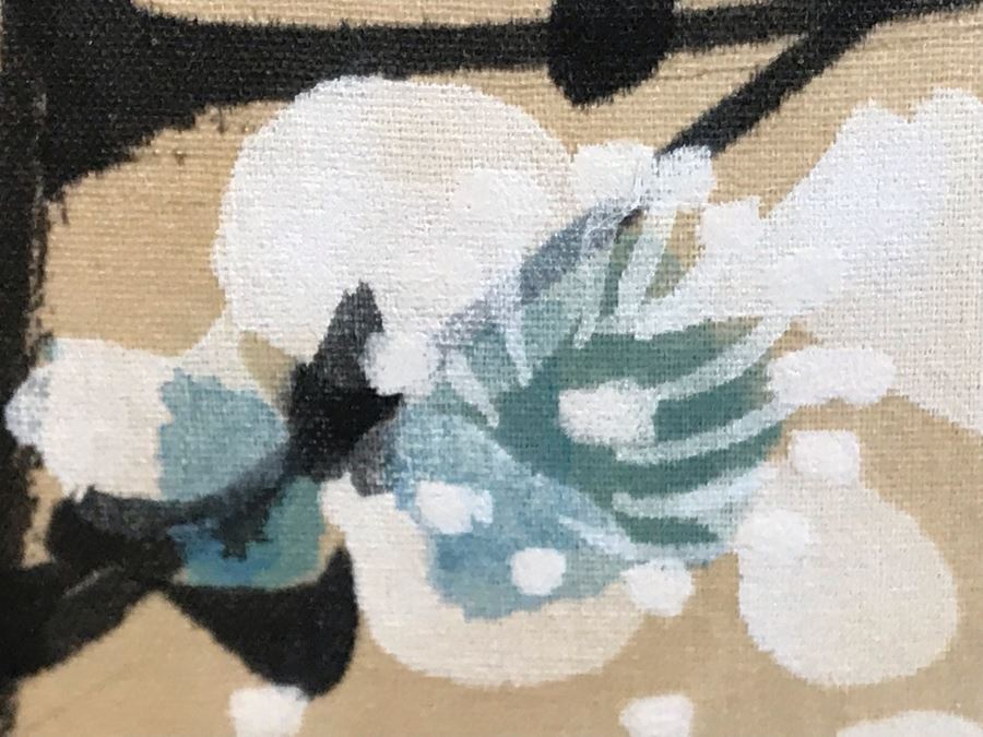 Original Signed Chinese Scroll Painting Floral Scene 70'H X 22'W [Photo 10]