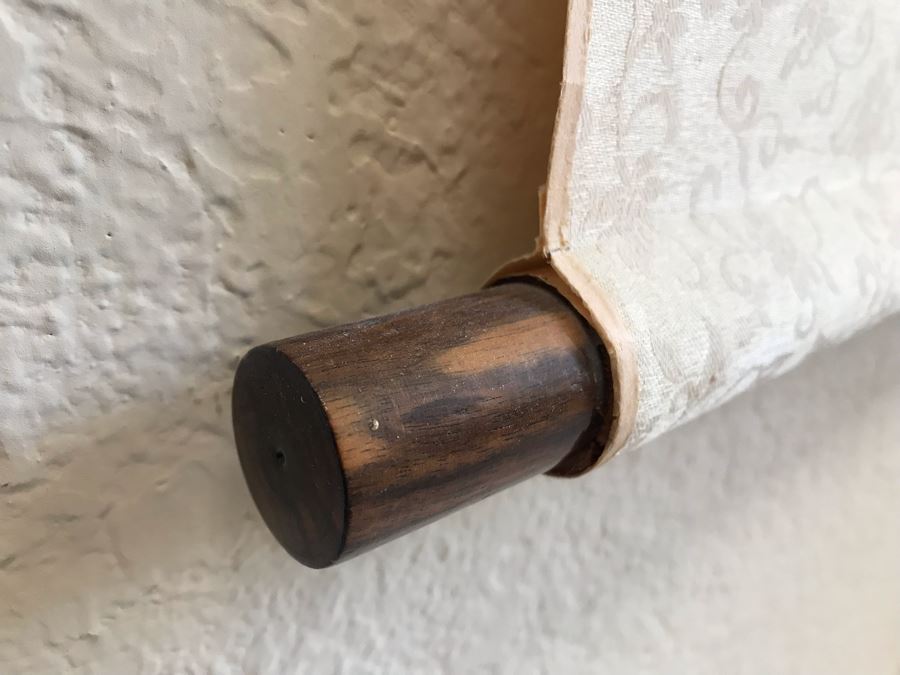 Original Signed Chinese Scroll Painting Floral Scene 70'H X 22'W [Photo 12]