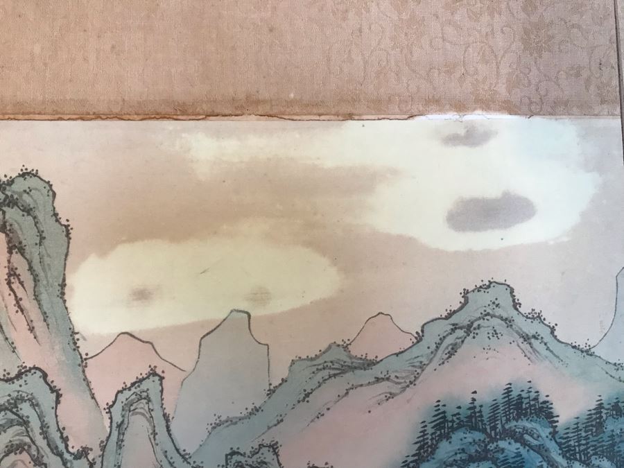 Original Chinese Painting Small Wooden Screen Wall Hanging [Photo 17]