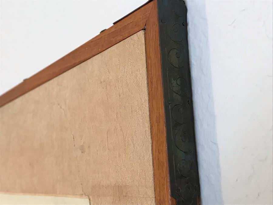 Original Chinese Painting Small Wooden Screen Wall Hanging [Photo 18]