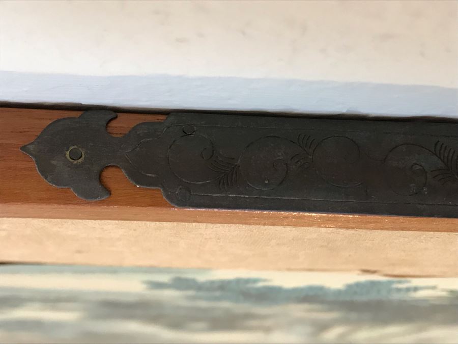 Original Chinese Painting Small Wooden Screen Wall Hanging [Photo 22]