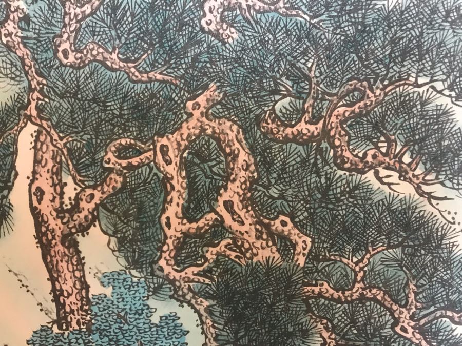 Original Chinese Painting Small Wooden Screen Wall Hanging [Photo 12]