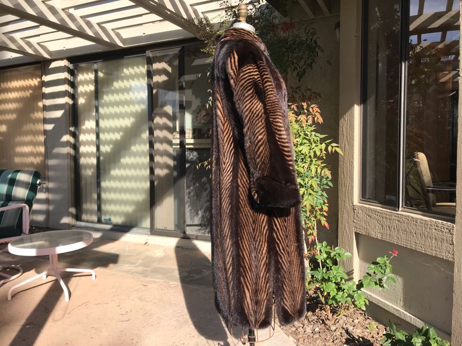 Stunning Benzing Furs Full Length Mink Coat From Calgary Canada Alberta's Premium Furrier Size Small [Photo 7]