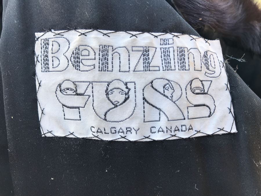 Stunning Benzing Furs Full Length Mink Coat From Calgary Canada Alberta's Premium Furrier Size Small [Photo 10]