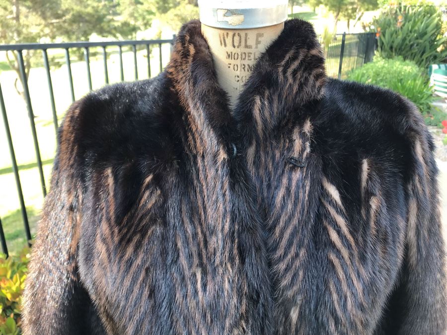 Stunning Benzing Furs Full Length Mink Coat From Calgary Canada Alberta's Premium Furrier Size Small [Photo 13]