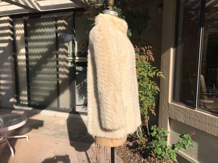Mid-Century Artic Fox Fur Coat By Hudson's Bay Company Size Small [Photo 4]