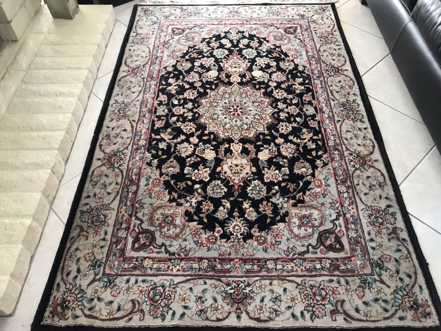 Wool Persian Area Rug 77' X 48'