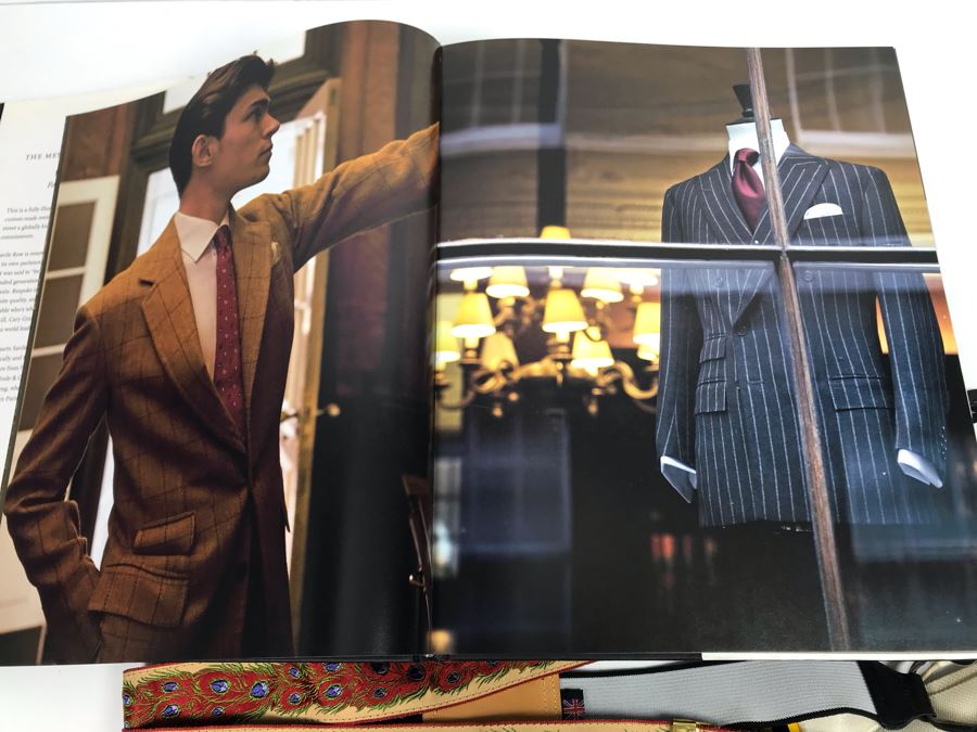 JUST ADDED - Bespoke The Men's Style Of Savile Row Book, Cuff Links Book, The Perfect Gentleman Book And (4) Thurston London Men's Suspenders [Photo 29]
