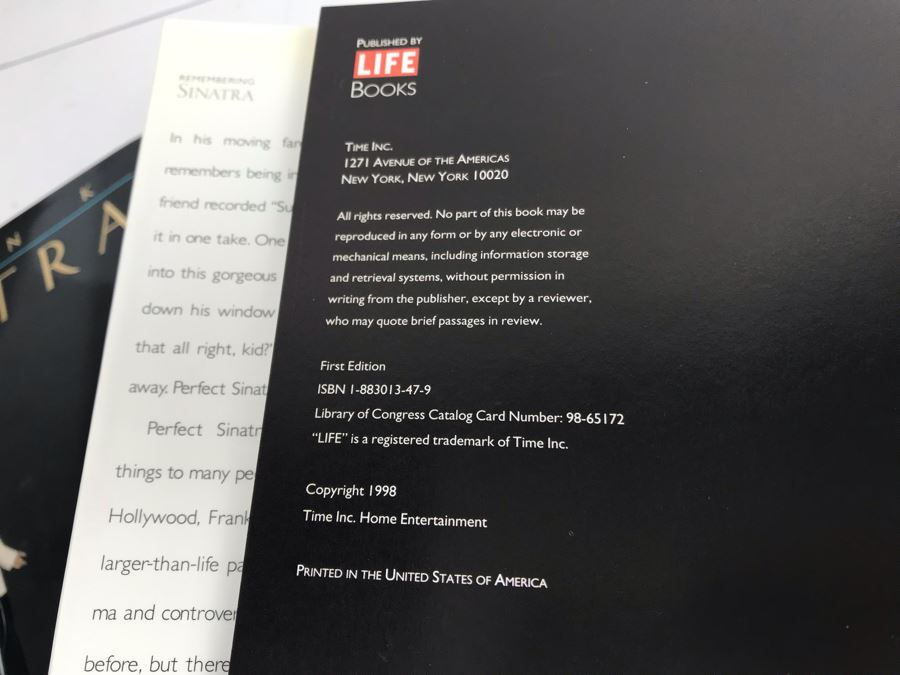 JUST ADDED - (2) Frank Sinatra Coffee Table Books And (1) Louis Armstrong Coffee Table Book [Photo 19]