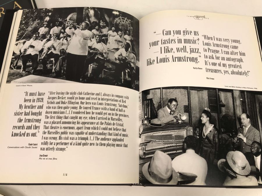 JUST ADDED - (2) Frank Sinatra Coffee Table Books And (1) Louis Armstrong Coffee Table Book [Photo 15]
