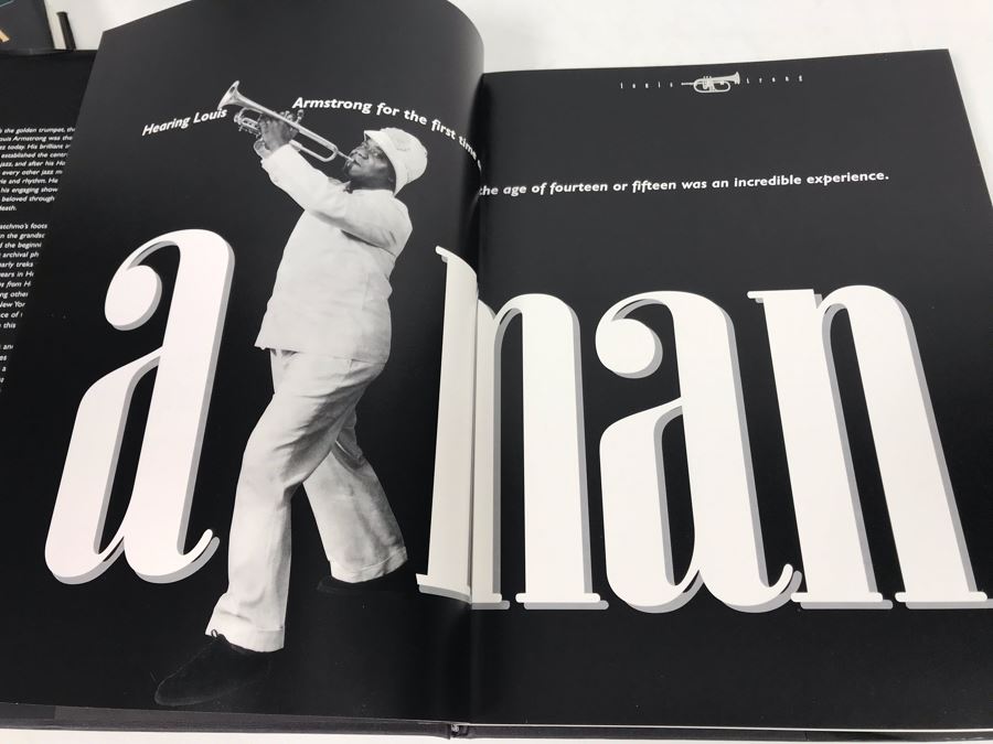 JUST ADDED - (2) Frank Sinatra Coffee Table Books And (1) Louis Armstrong Coffee Table Book [Photo 12]