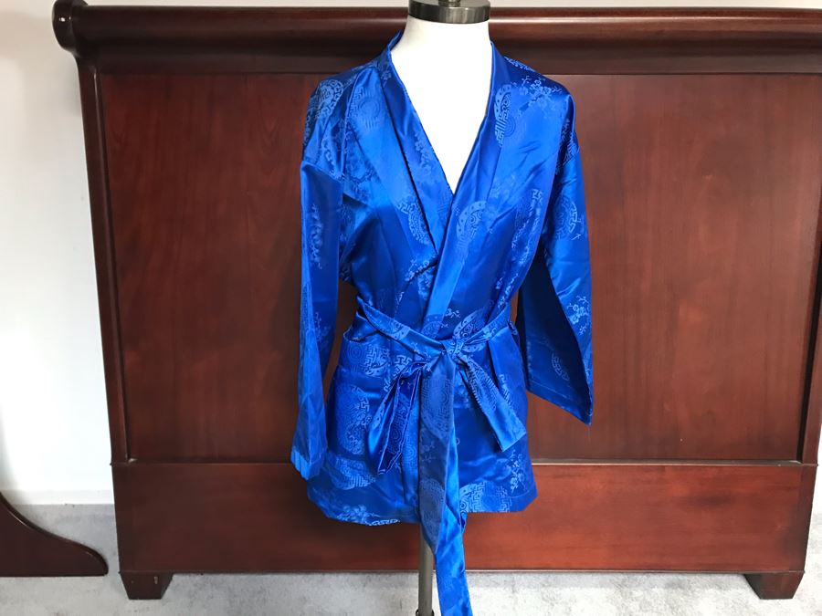 JUST ADDED - Men's Large Blue Chinese Robe [Photo 1]