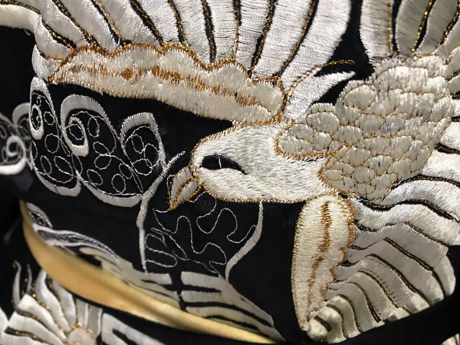 JUST ADDED - Men's Large Kimono Robe Reversible Chinese Silk Embroidery [Photo 10]