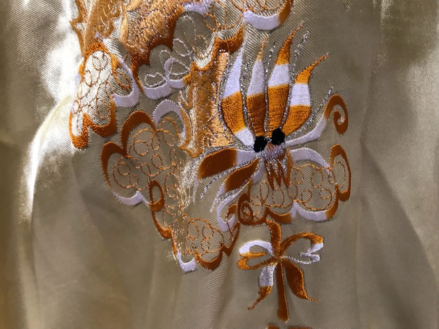 JUST ADDED - Men's Large Kimono Robe Reversible Chinese Silk Embroidery [Photo 15]
