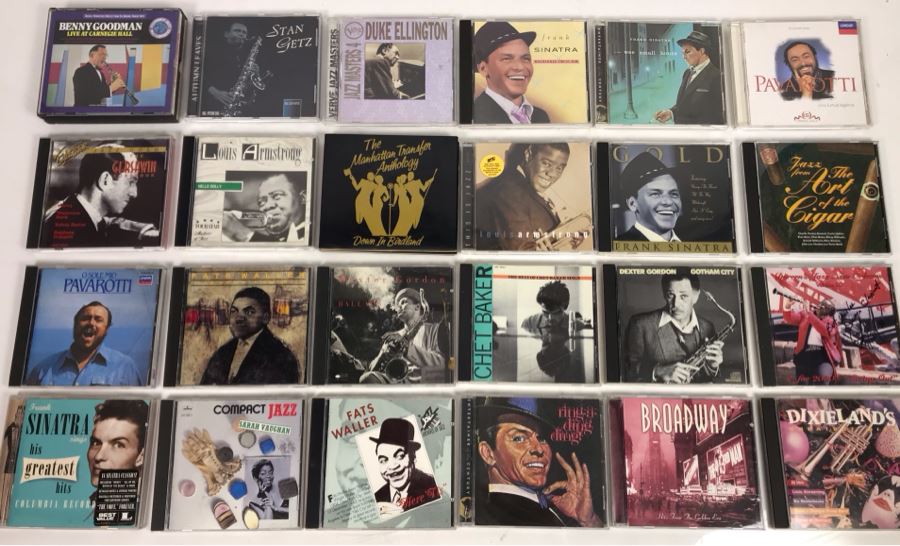 JUST ADDED - (24) Music CDs: Frank Sinatra, Fats Waller, Louis Armstrong