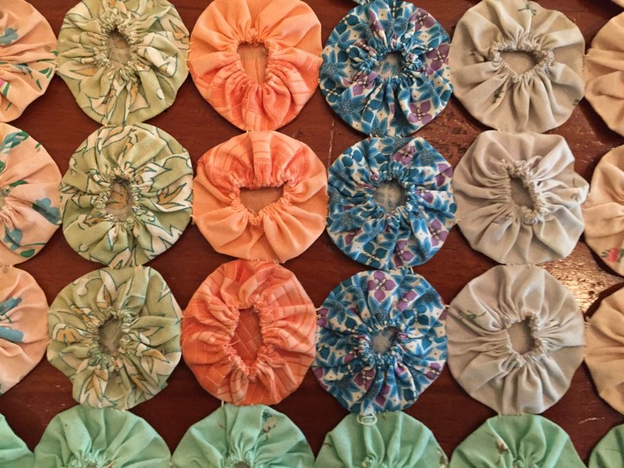 Large Handmade Tablecloth Quilt 73' X 62' [Photo 5]